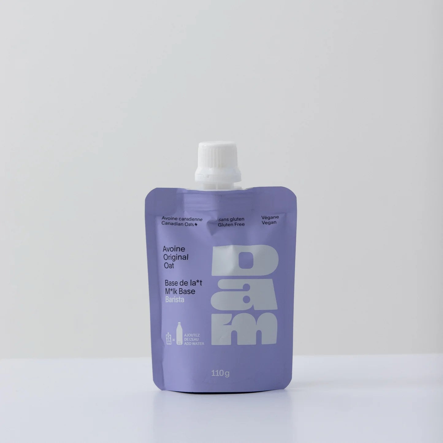 Tube du lait d'avoine Dam pour 1 litre. Image de l'avant du tube.